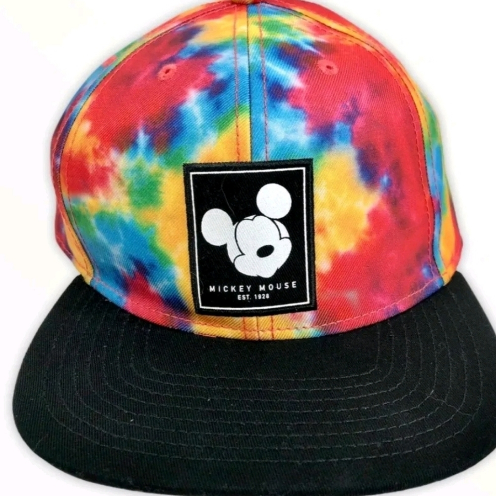 MENS NEFF DISNEY MICKEY MOUSE TIE DYE HAT.